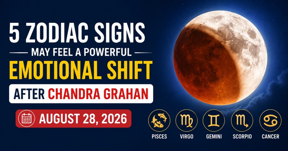 5 Zodiac Signs May Feel a Powerful Emotional Shift After Chandra Grahan on August 28, 2026
