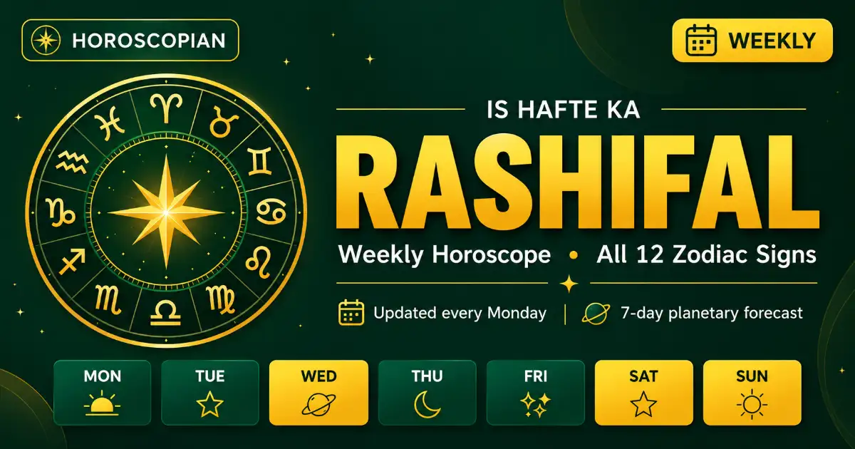 Is Hafte Ka Rashifal – October 26 - November 1, 2026 | Weekly Horoscope All 12 Signs